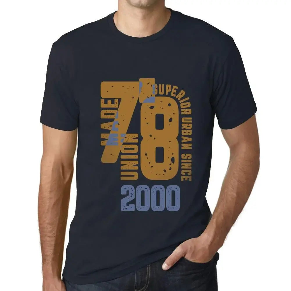 Men's Graphic T-Shirt Superior Urban Style Since 2000 24th Birthday Anniversary 24 Year Old Gift 2000 Vintage Eco-Friendly Short Sleeve Novelty Tee