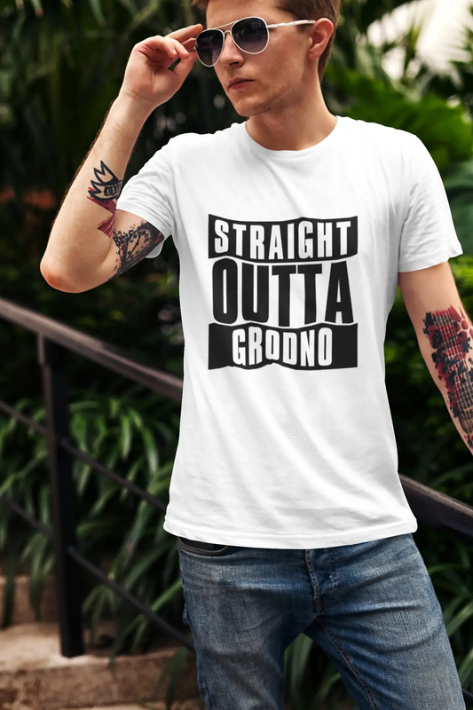 Straight Outta Grodno, t Shirt Homme, t Shirt Straight Outta, Cadeau Homme