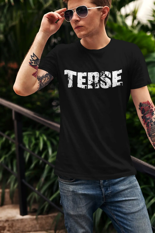 terse Men's Retro T shirt Black Birthday Gift 00553