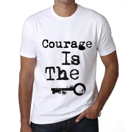 Men's Graphic T-Shirt Courage Is The Key Eco-Friendly Limited Edition Short Sleeve Tee-Shirt Vintage Birthday Gift Novelty