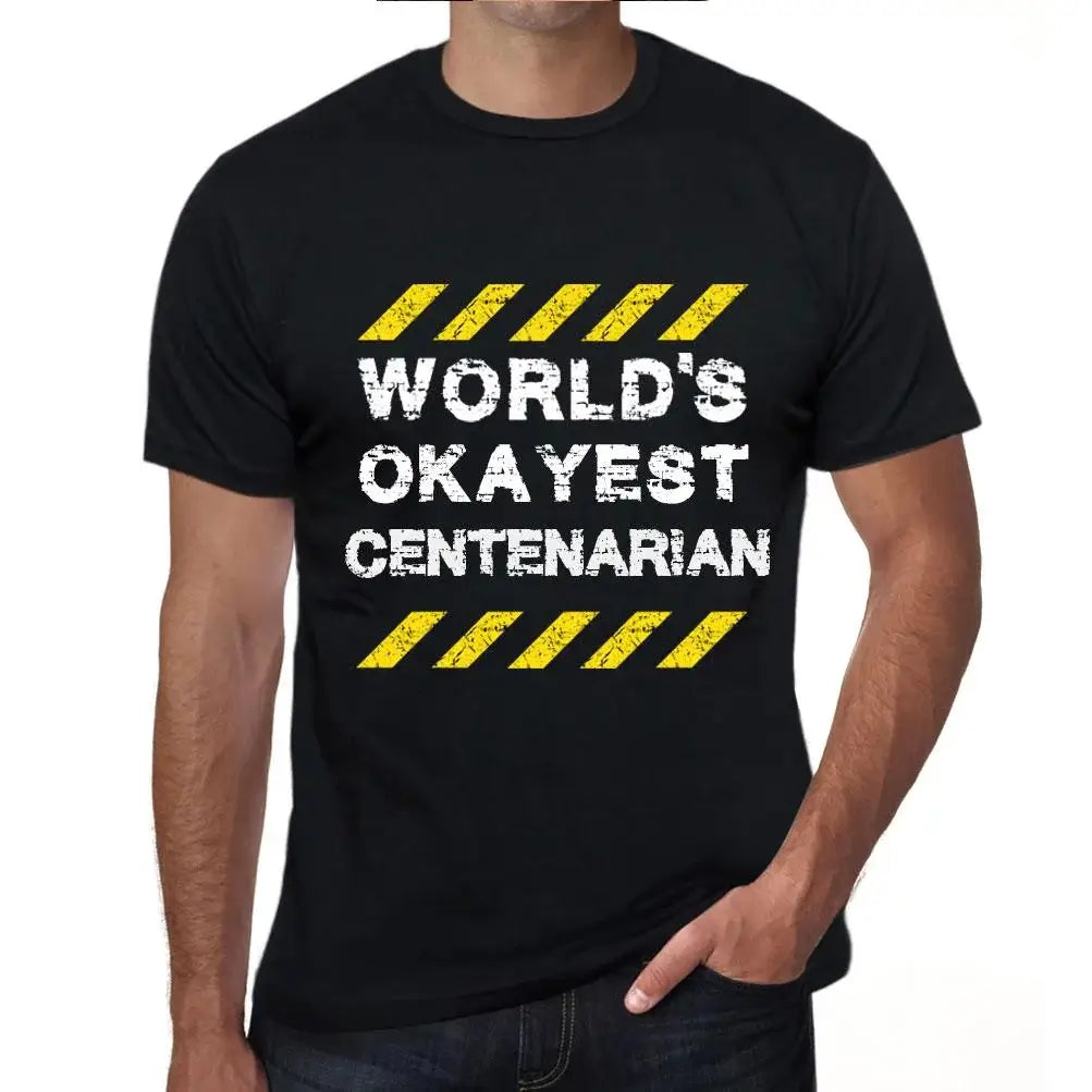 Men's Graphic T-Shirt Worlds Okayest Centenarian Eco-Friendly Limited Edition Short Sleeve Tee-Shirt Vintage Birthday Gift Novelty