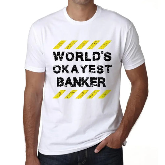 Men's Graphic T-Shirt Worlds Okayest Banker Eco-Friendly Limited Edition Short Sleeve Tee-Shirt Vintage Birthday Gift Novelty