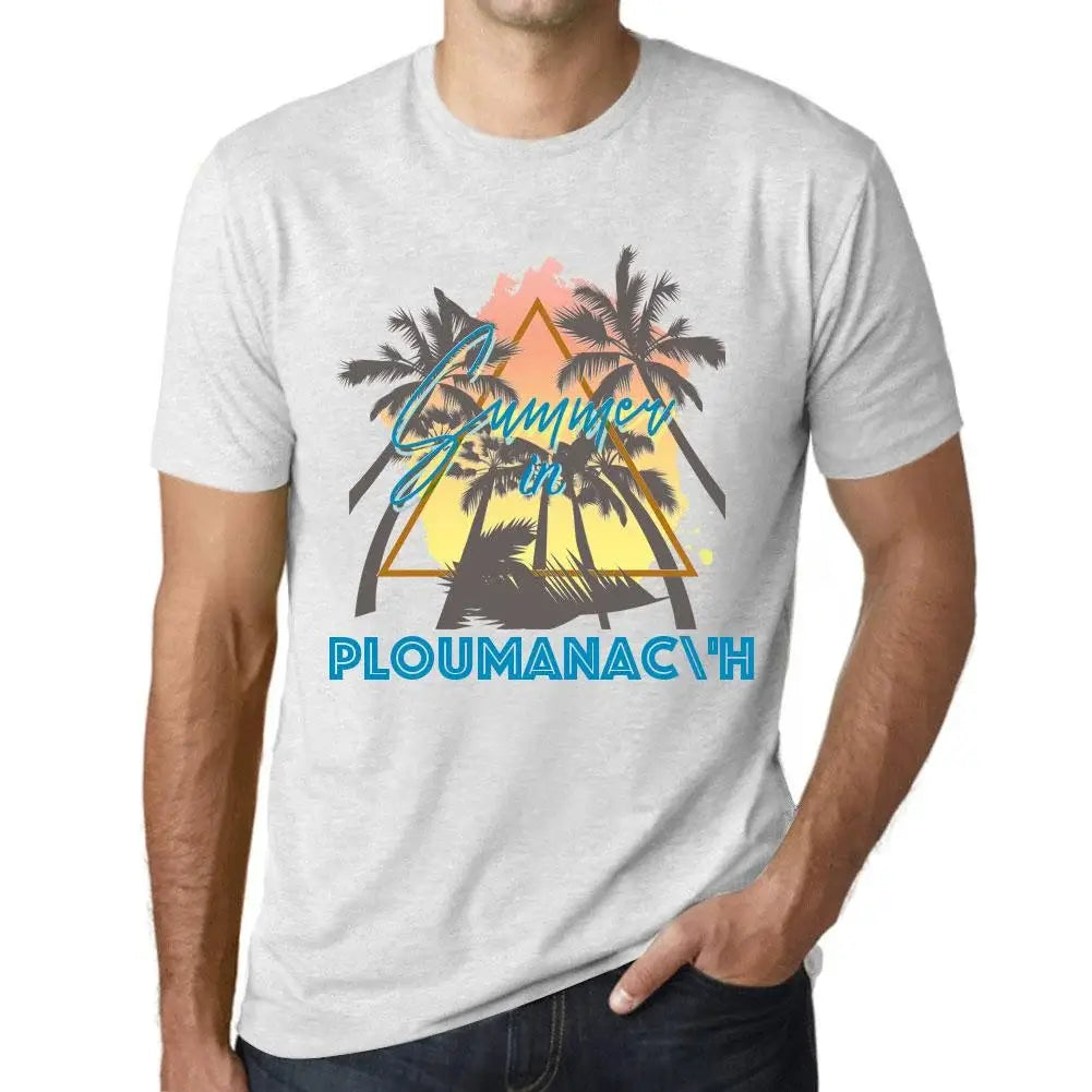 Men's Graphic T-Shirt Ploumanac'h Eco-Friendly Limited Edition Short Sleeve Tee-Shirt Vintage Birthday Gift Novelty