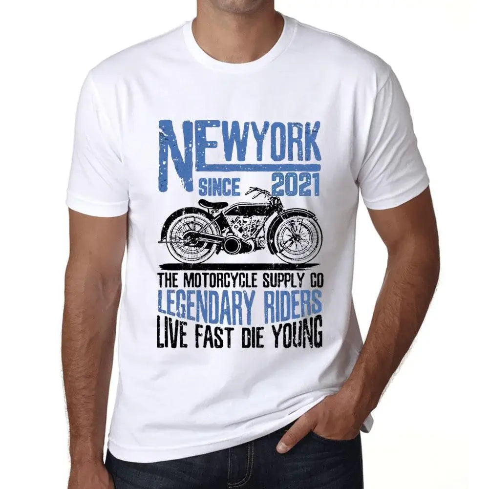 Men's Graphic T-Shirt Motorcycle Legendary Riders Since 2021 3rd Birthday Anniversary 3 Year Old Gift 2021 Vintage Eco-Friendly Short Sleeve Novelty Tee