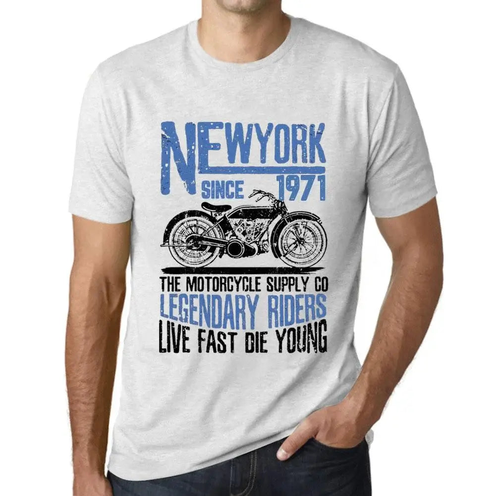 Men's Graphic T-Shirt Motorcycle Legendary Riders Since 1971 53rd Birthday Anniversary 53 Year Old Gift 1971 Vintage Eco-Friendly Short Sleeve Novelty Tee