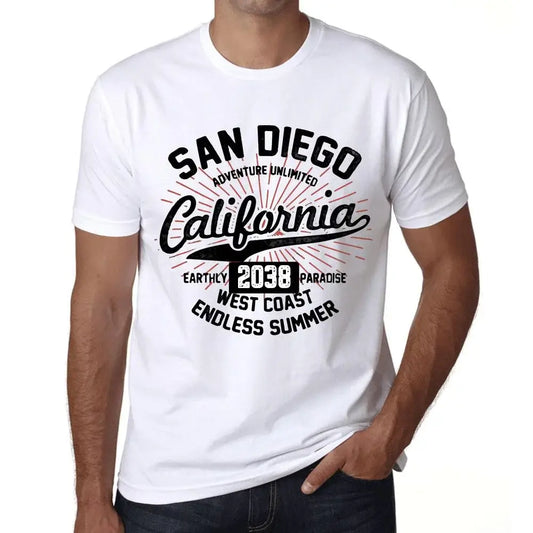Men's Graphic T-Shirt San Diego California Endless Summer 2038