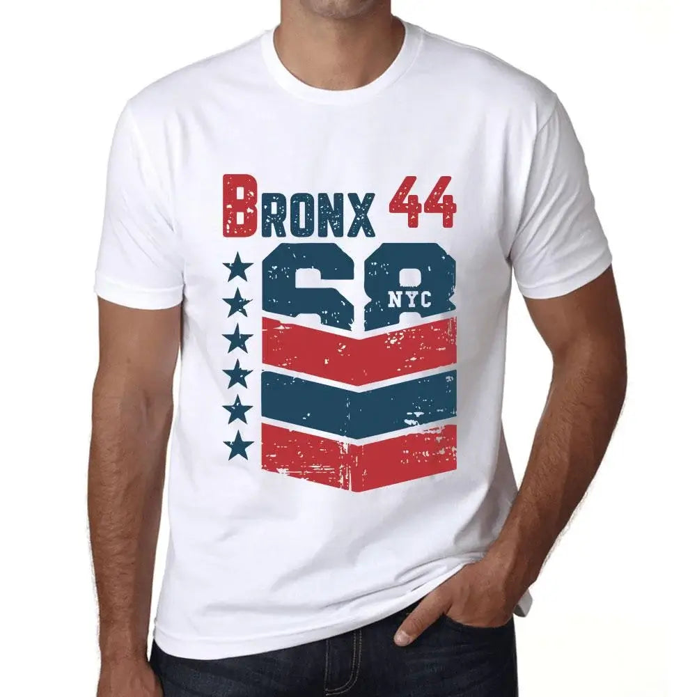 Men's Graphic T-Shirt Bronx 44 44th Birthday Anniversary 44 Year Old Gift 1980 Vintage Eco-Friendly Short Sleeve Novelty Tee