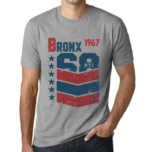 Men's Graphic T-Shirt Bronx 1967 57th Birthday Anniversary 57 Year Old Gift 1967 Vintage Eco-Friendly Short Sleeve Novelty Tee