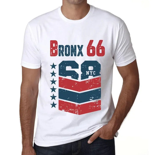 Men's Graphic T-Shirt Bronx 66 66th Birthday Anniversary 66 Year Old Gift 1958 Vintage Eco-Friendly Short Sleeve Novelty Tee
