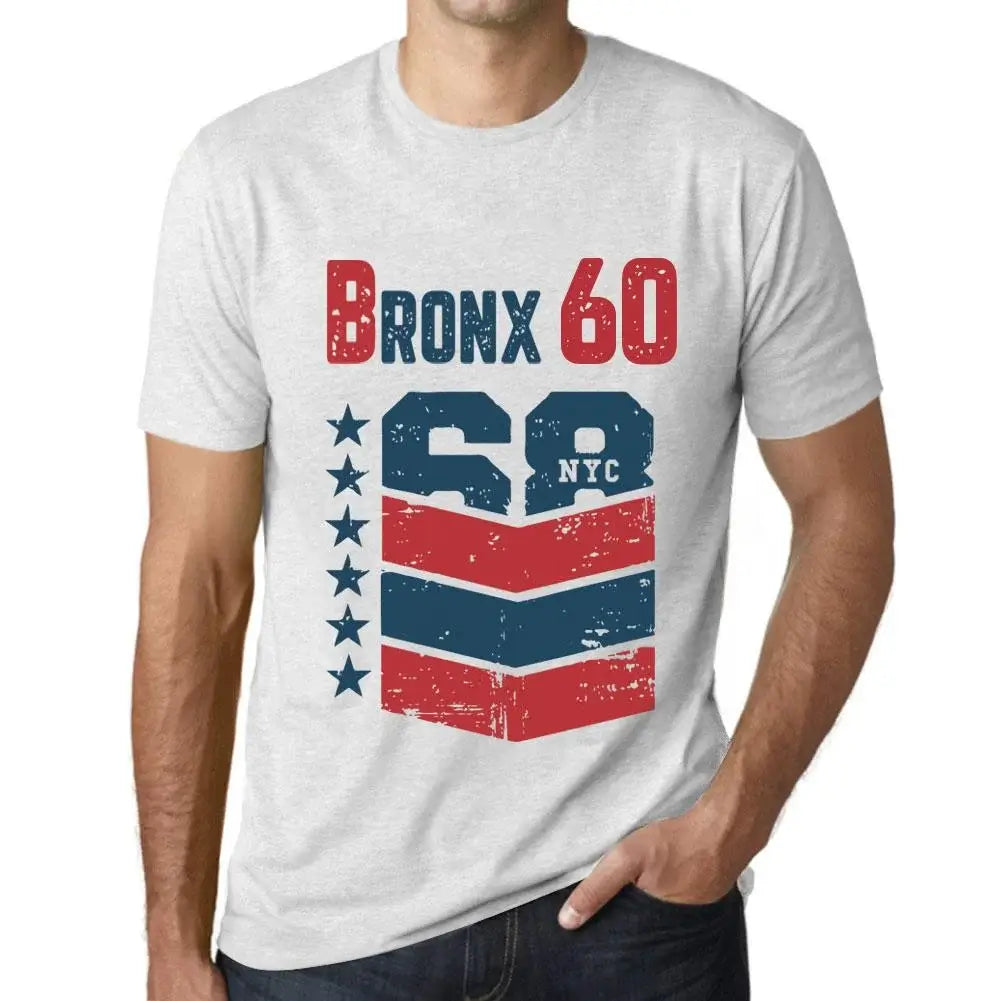 Men's Graphic T-Shirt Bronx 60 60th Birthday Anniversary 60 Year Old Gift 1964 Vintage Eco-Friendly Short Sleeve Novelty Tee