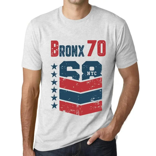 Men's Graphic T-Shirt Bronx 70 70th Birthday Anniversary 70 Year Old Gift 1954 Vintage Eco-Friendly Short Sleeve Novelty Tee