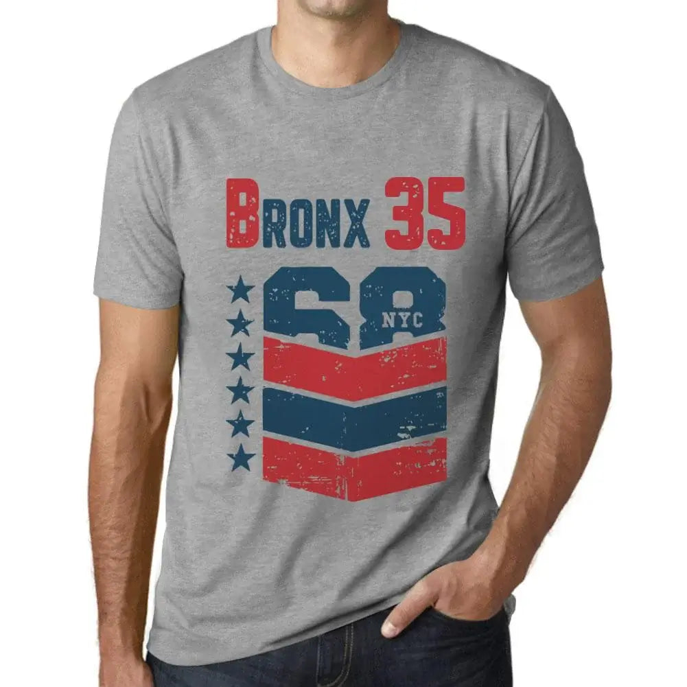 Men's Graphic T-Shirt Bronx 35 35th Birthday Anniversary 35 Year Old Gift 1989 Vintage Eco-Friendly Short Sleeve Novelty Tee