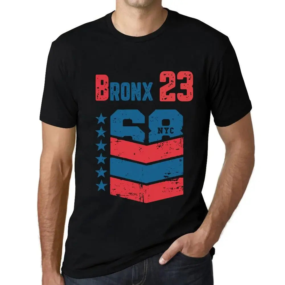 Men's Graphic T-Shirt Bronx 23 23rd Birthday Anniversary 23 Year Old Gift 2001 Vintage Eco-Friendly Short Sleeve Novelty Tee