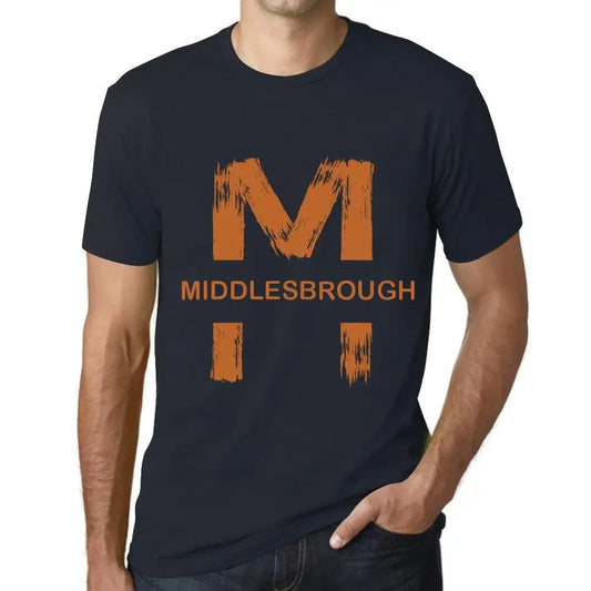 Men's Graphic T-Shirt Middlesbrough Eco-Friendly Limited Edition Short Sleeve Tee-Shirt Vintage Birthday Gift Novelty