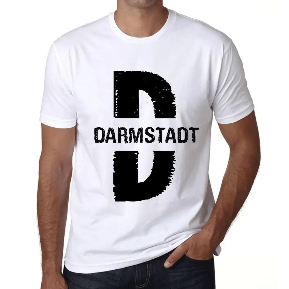 Men's Graphic T-Shirt Darmstadt Eco-Friendly Limited Edition Short Sleeve Tee-Shirt Vintage Birthday Gift Novelty