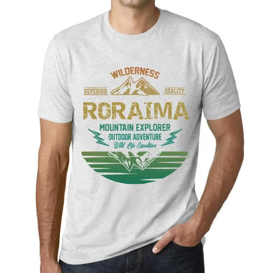 Men's Graphic T-Shirt Outdoor Adventure, Wilderness, Mountain Explorer Roraima Eco-Friendly Limited Edition Short Sleeve Tee-Shirt Vintage Birthday Gift Novelty