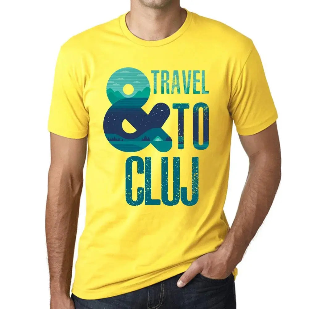 Men's Graphic T-Shirt And Travel To Cluj Eco-Friendly Limited Edition Short Sleeve Tee-Shirt Vintage Birthday Gift Novelty