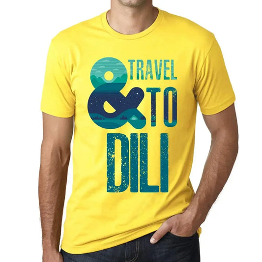 Men's Graphic T-Shirt And Travel To Dili Eco-Friendly Limited Edition Short Sleeve Tee-Shirt Vintage Birthday Gift Novelty
