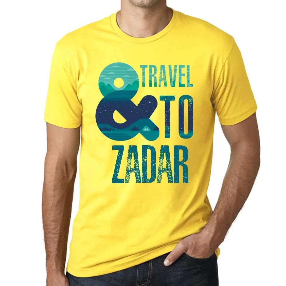 Men's Graphic T-Shirt And Travel To Zadar Eco-Friendly Limited Edition Short Sleeve Tee-Shirt Vintage Birthday Gift Novelty