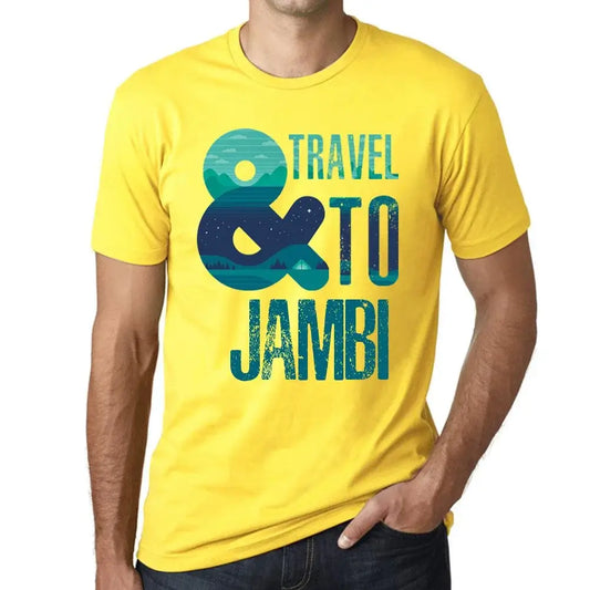 Men's Graphic T-Shirt And Travel To Jambi Eco-Friendly Limited Edition Short Sleeve Tee-Shirt Vintage Birthday Gift Novelty