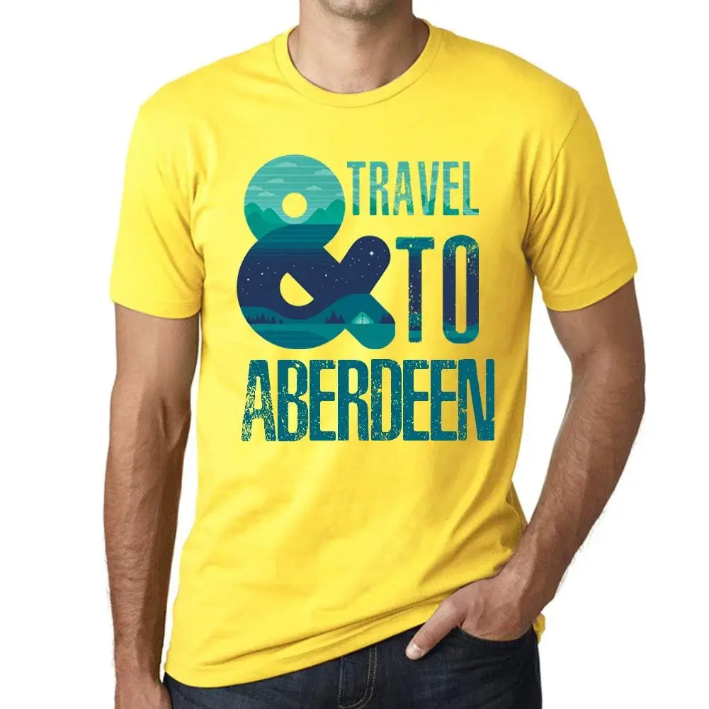 Men's Graphic T-Shirt And Travel To Aberdeen Eco-Friendly Limited Edition Short Sleeve Tee-Shirt Vintage Birthday Gift Novelty