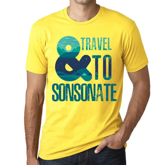 Men's Graphic T-Shirt And Travel To Sonsonate Eco-Friendly Limited Edition Short Sleeve Tee-Shirt Vintage Birthday Gift Novelty