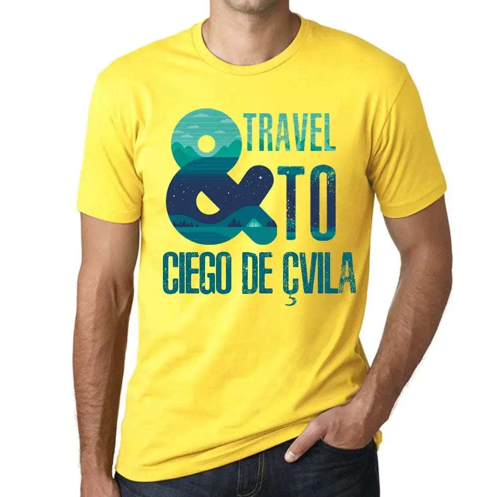 Men's Graphic T-Shirt And Travel To Ciego De Ávila Eco-Friendly Limited Edition Short Sleeve Tee-Shirt Vintage Birthday Gift Novelty