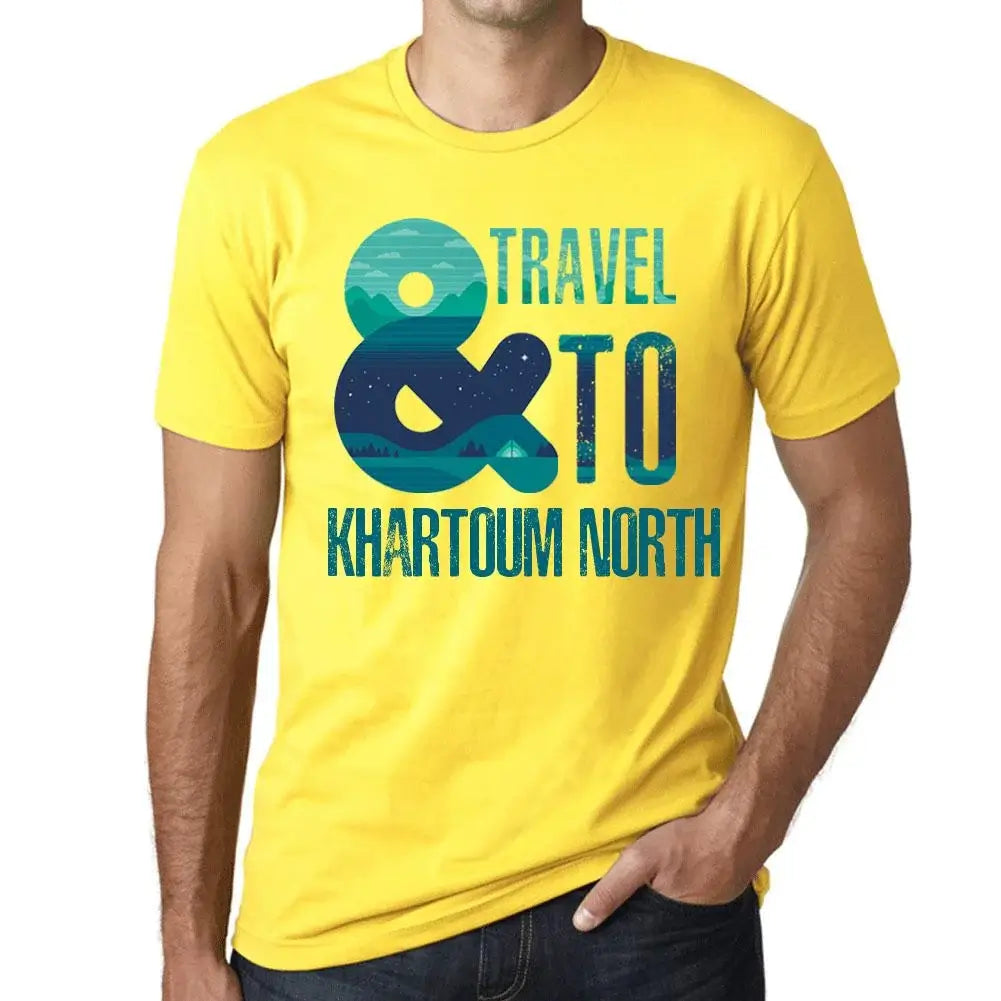 Men's Graphic T-Shirt And Travel To Khartoum North Eco-Friendly Limited Edition Short Sleeve Tee-Shirt Vintage Birthday Gift Novelty