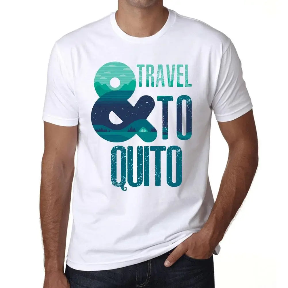 Men's Graphic T-Shirt And Travel To Quito Eco-Friendly Limited Edition Short Sleeve Tee-Shirt Vintage Birthday Gift Novelty
