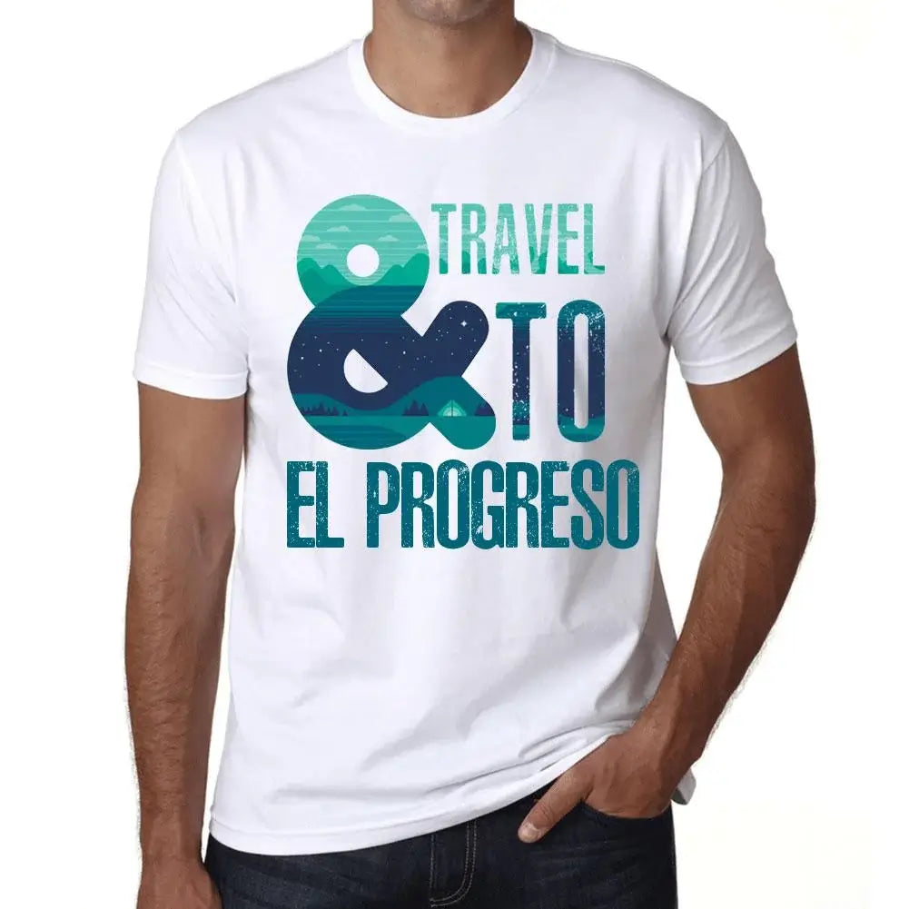 Men's Graphic T-Shirt And Travel To El Progreso Eco-Friendly Limited Edition Short Sleeve Tee-Shirt Vintage Birthday Gift Novelty