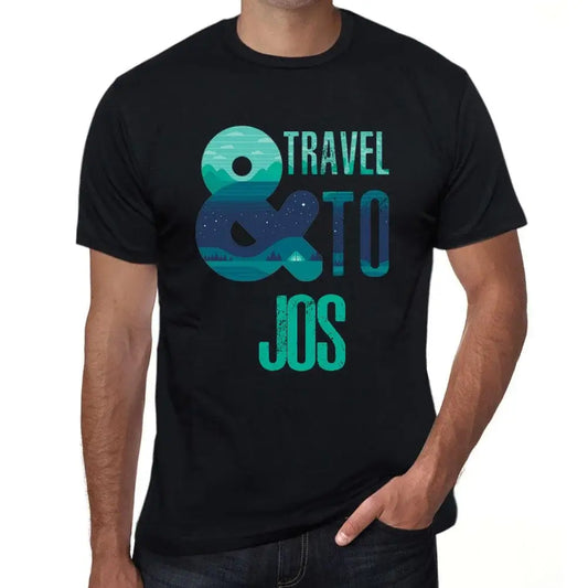 Men's Graphic T-Shirt And Travel To Jos Eco-Friendly Limited Edition Short Sleeve Tee-Shirt Vintage Birthday Gift Novelty