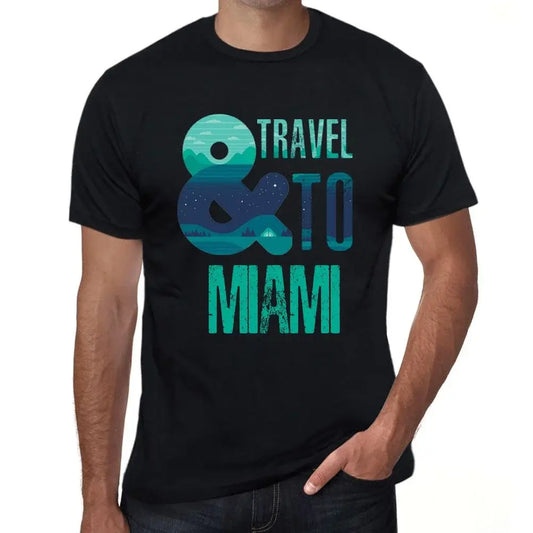 Men's Graphic T-Shirt And Travel To Miami Eco-Friendly Limited Edition Short Sleeve Tee-Shirt Vintage Birthday Gift Novelty