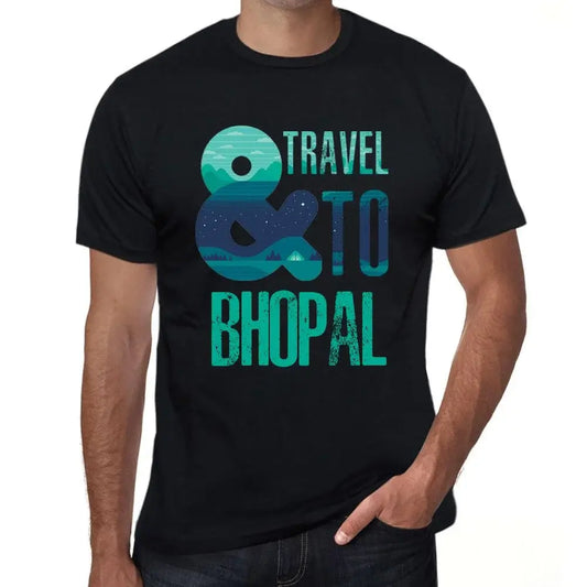 Men's Graphic T-Shirt And Travel To Bhopal Eco-Friendly Limited Edition Short Sleeve Tee-Shirt Vintage Birthday Gift Novelty