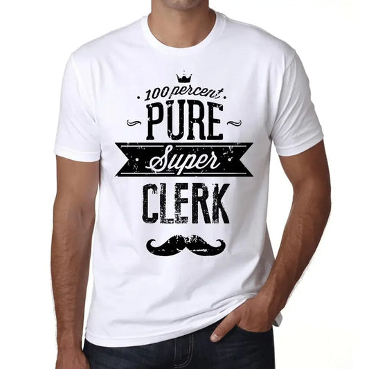Men's Graphic T-Shirt 100% Pure Super Clerk Eco-Friendly Limited Edition Short Sleeve Tee-Shirt Vintage Birthday Gift Novelty