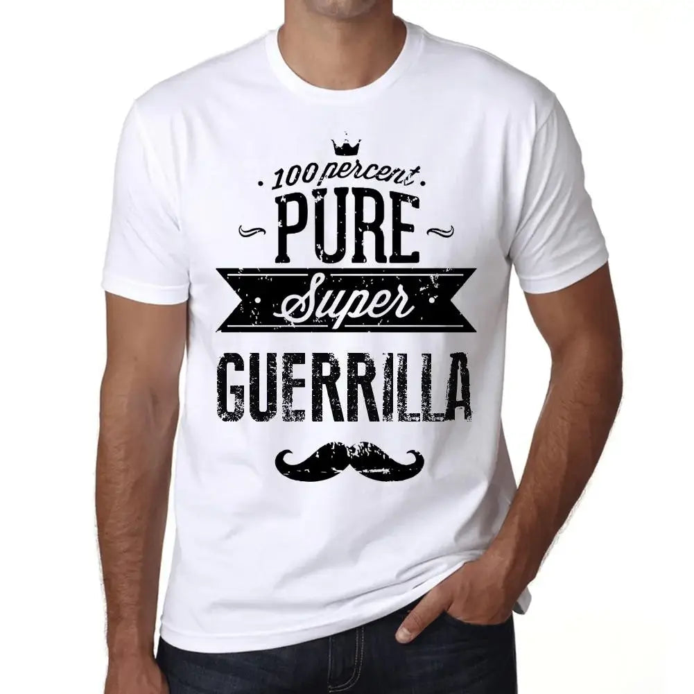 Men's Graphic T-Shirt 100% Pure Super Guerrilla Eco-Friendly Limited Edition Short Sleeve Tee-Shirt Vintage Birthday Gift Novelty