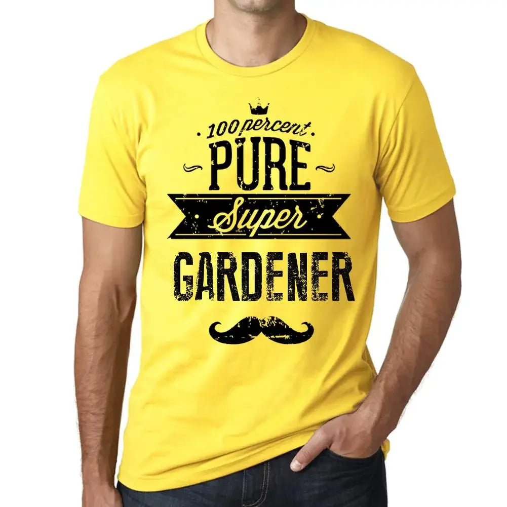 Men's Graphic T-Shirt 100% Pure Super Gardener Eco-Friendly Limited Edition Short Sleeve Tee-Shirt Vintage Birthday Gift Novelty