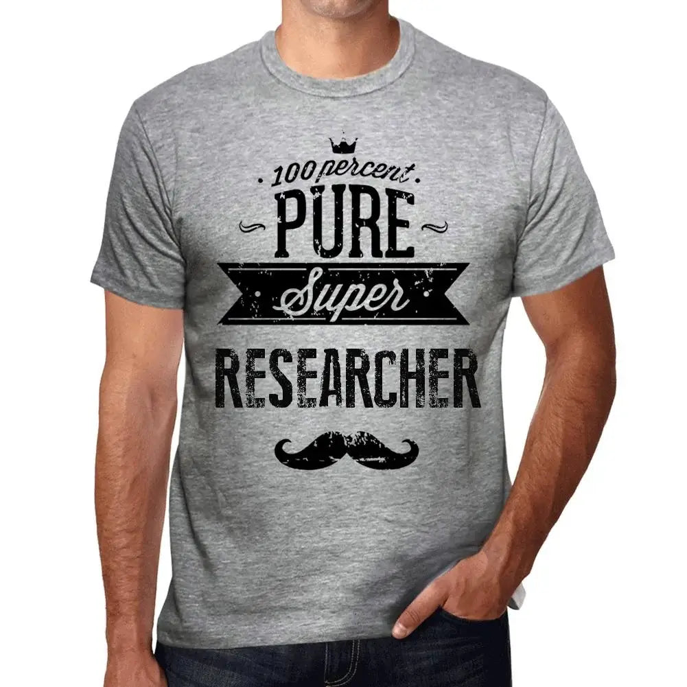 Men's Graphic T-Shirt 100% Pure Super Researcher Eco-Friendly Limited Edition Short Sleeve Tee-Shirt Vintage Birthday Gift Novelty