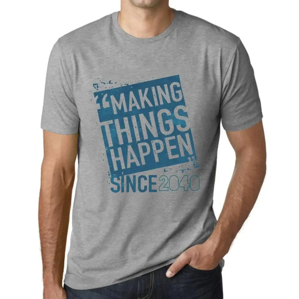 Men's Graphic T-Shirt Making Things Happen Since 2040