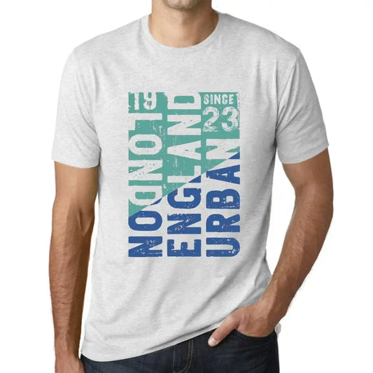 Men's Graphic T-Shirt London England Urban Since 23 101st Birthday Anniversary 101 Year Old Gift 1923 Vintage Eco-Friendly Short Sleeve Novelty Tee