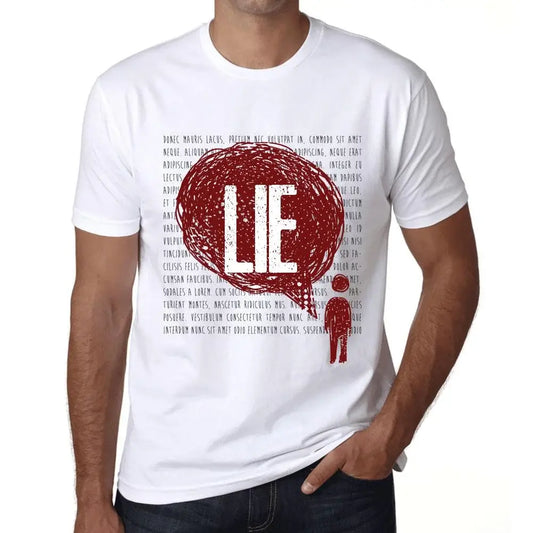 Men's Graphic T-Shirt Thoughts Lie Eco-Friendly Limited Edition Short Sleeve Tee-Shirt Vintage Birthday Gift Novelty