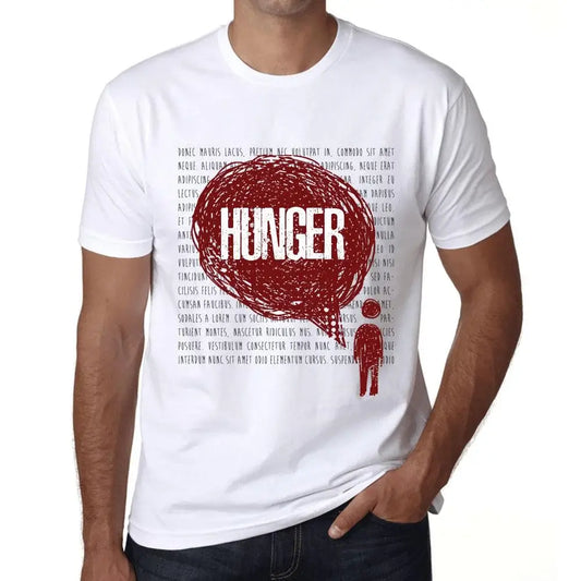 Men's Graphic T-Shirt Thoughts Hunger Eco-Friendly Limited Edition Short Sleeve Tee-Shirt Vintage Birthday Gift Novelty