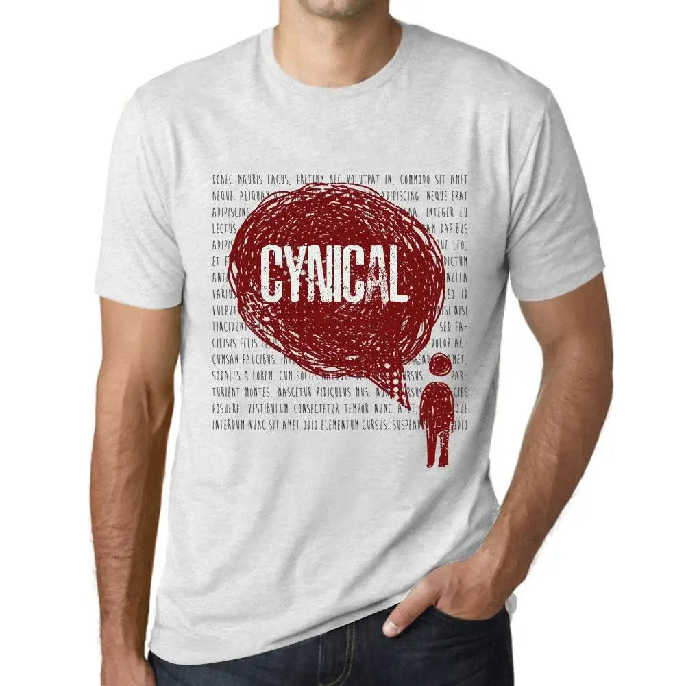 Men's Graphic T-Shirt Thoughts Cynical Eco-Friendly Limited Edition Short Sleeve Tee-Shirt Vintage Birthday Gift Novelty