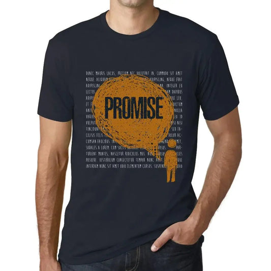 Men's Graphic T-Shirt Thoughts Promise Eco-Friendly Limited Edition Short Sleeve Tee-Shirt Vintage Birthday Gift Novelty