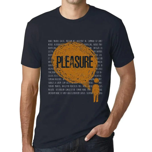 Men's Graphic T-Shirt Thoughts Pleasure Eco-Friendly Limited Edition Short Sleeve Tee-Shirt Vintage Birthday Gift Novelty