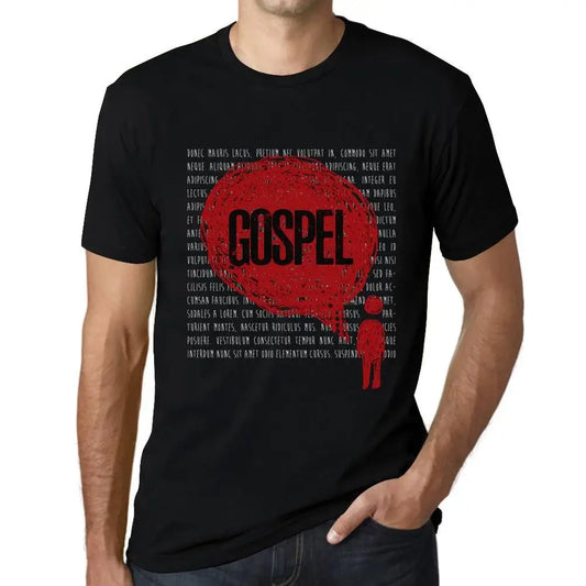 Men's Graphic T-Shirt Thoughts Gospel Eco-Friendly Limited Edition Short Sleeve Tee-Shirt Vintage Birthday Gift Novelty