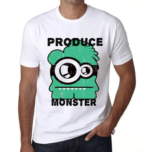 Men's Graphic T-Shirt Produce Monster Eco-Friendly Limited Edition Short Sleeve Tee-Shirt Vintage Birthday Gift Novelty