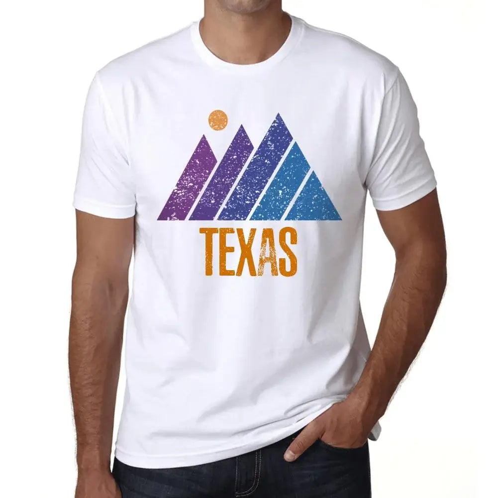 Men's Graphic T-Shirt Mountain Texas Eco-Friendly Limited Edition Short Sleeve Tee-Shirt Vintage Birthday Gift Novelty