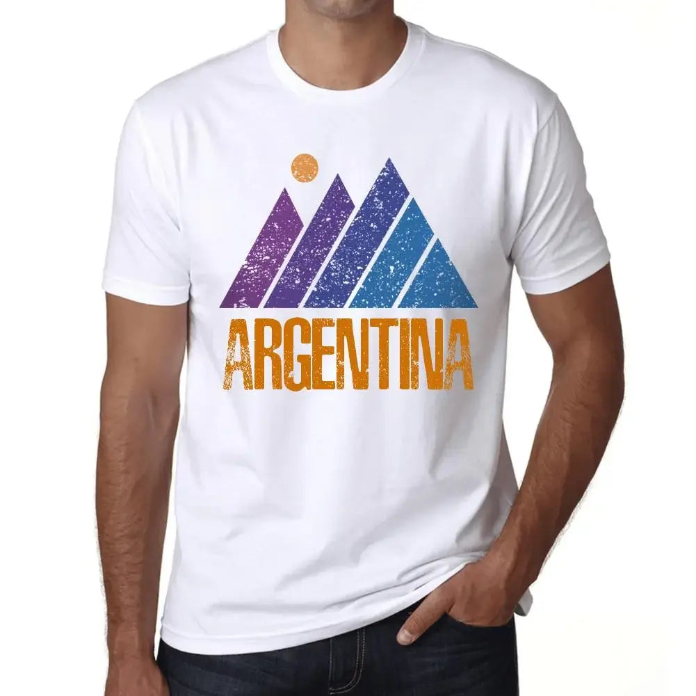 Men's Graphic T-Shirt Mountain Argentina Eco-Friendly Limited Edition Short Sleeve Tee-Shirt Vintage Birthday Gift Novelty