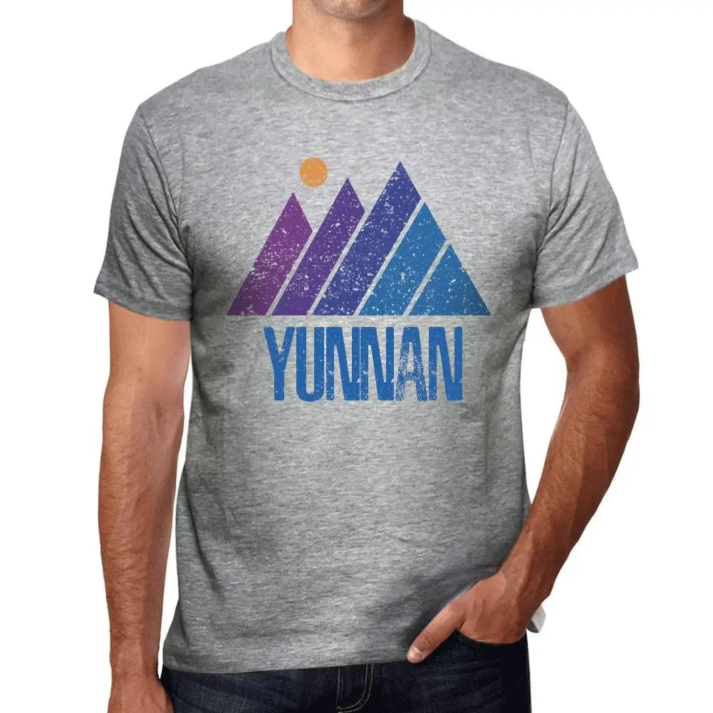 Men's Graphic T-Shirt Mountain Yunnan Eco-Friendly Limited Edition Short Sleeve Tee-Shirt Vintage Birthday Gift Novelty