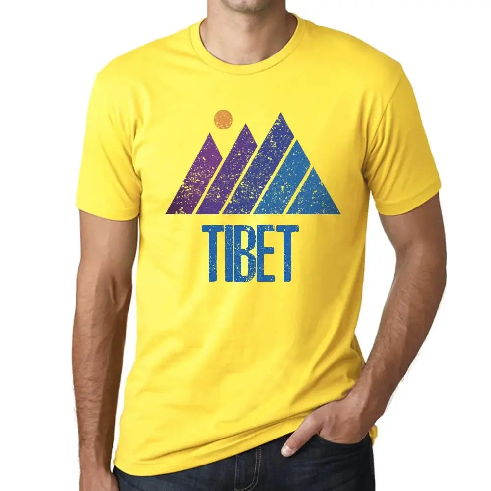 Men's Graphic T-Shirt Mountain Tibet Eco-Friendly Limited Edition Short Sleeve Tee-Shirt Vintage Birthday Gift Novelty